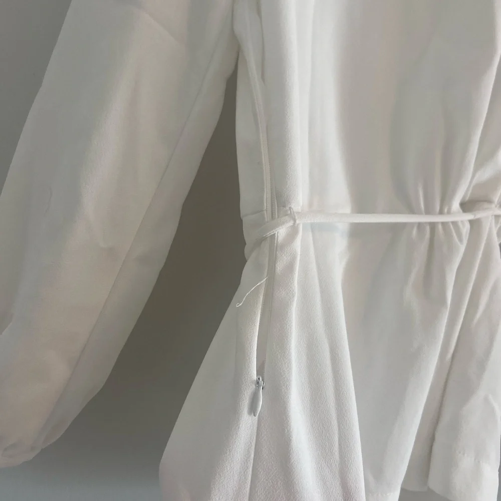 J. crew 6 tall Elegant White Wrap Blouse